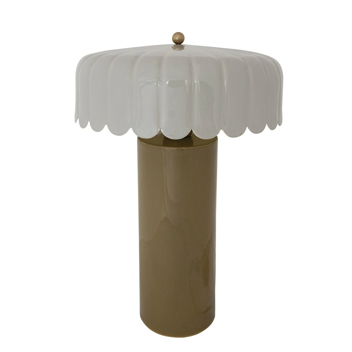 Enameled Metal Table Lamp