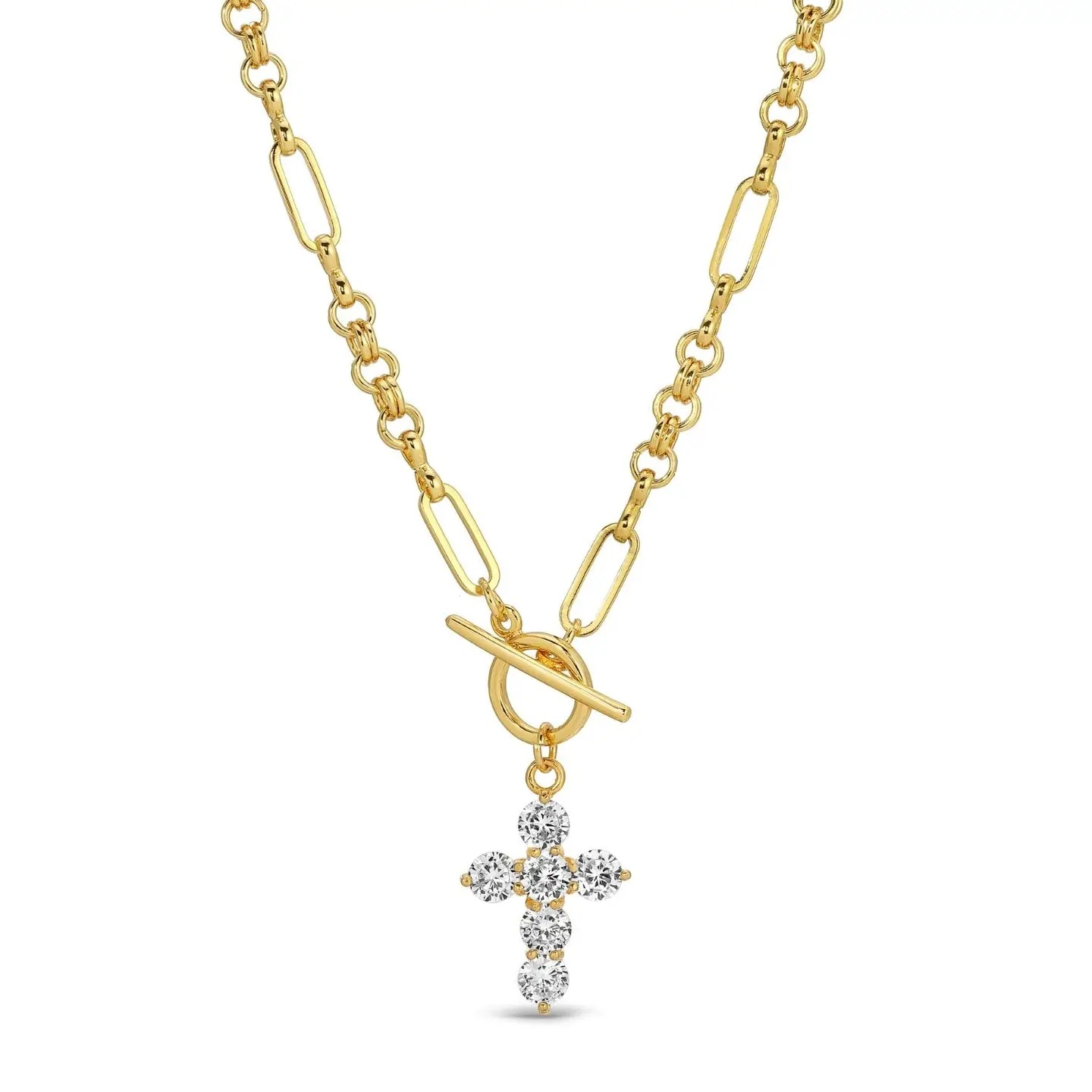 Cross Toggle Necklace