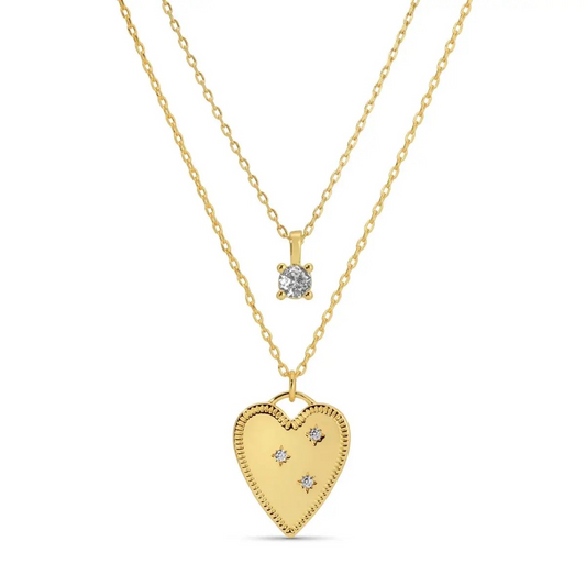Layered Heart Necklace