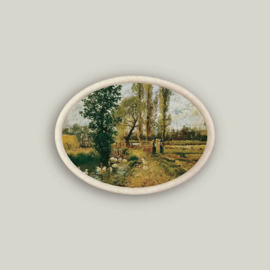Oval Framed Landscape