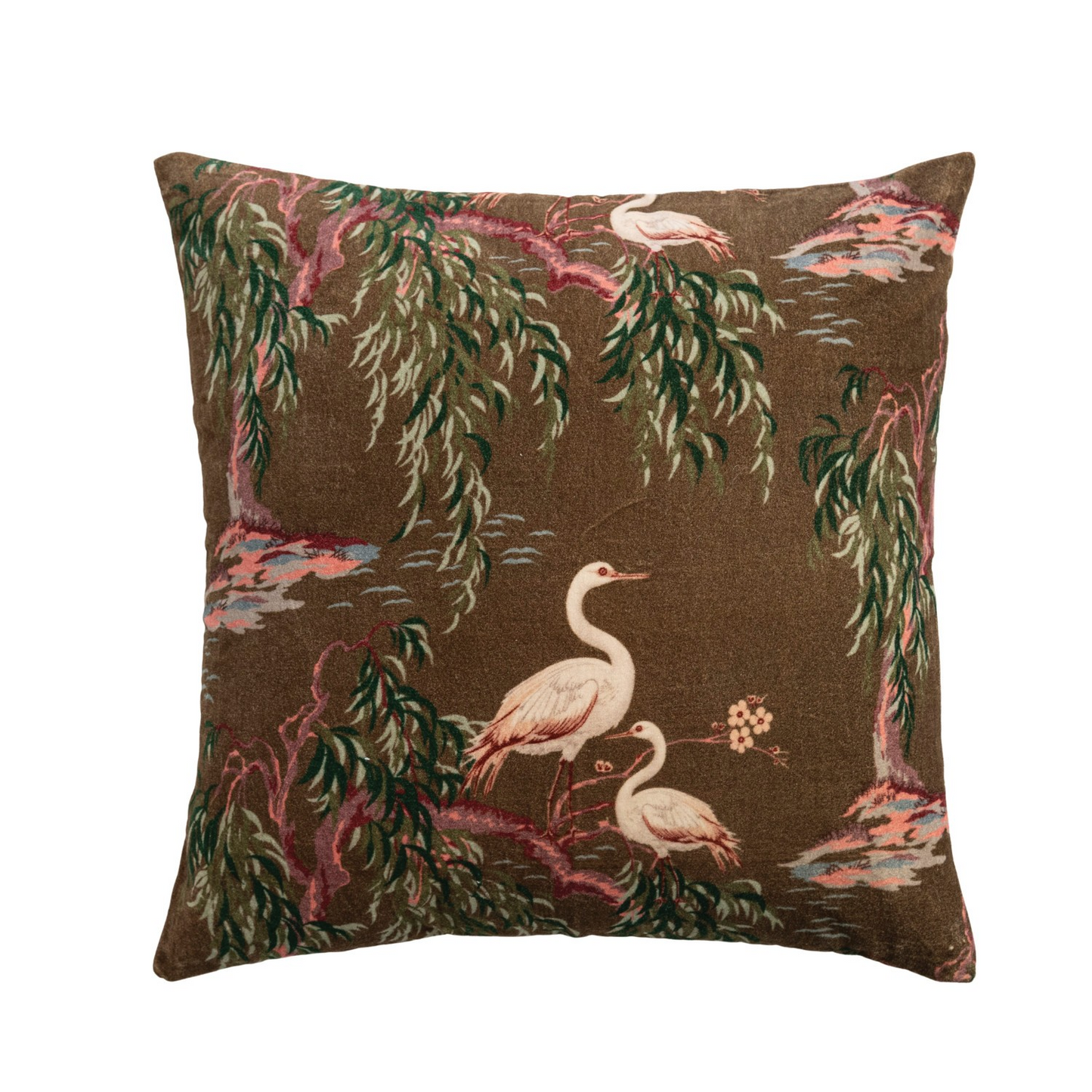 Cotton Velvet Southern Marsh Pillow