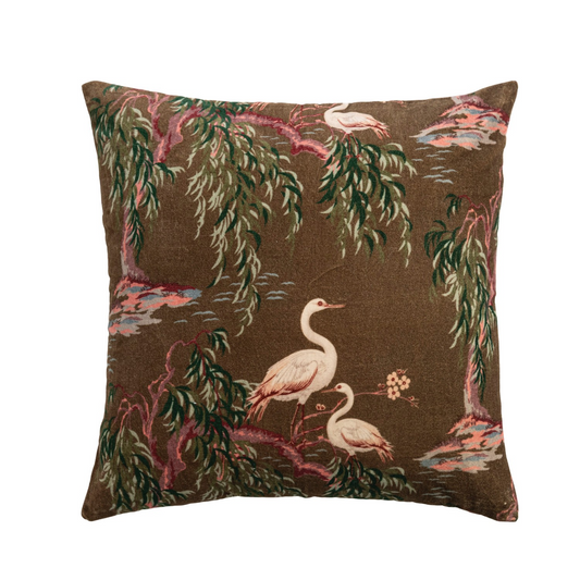 Cotton Velvet Southern Marsh Pillow