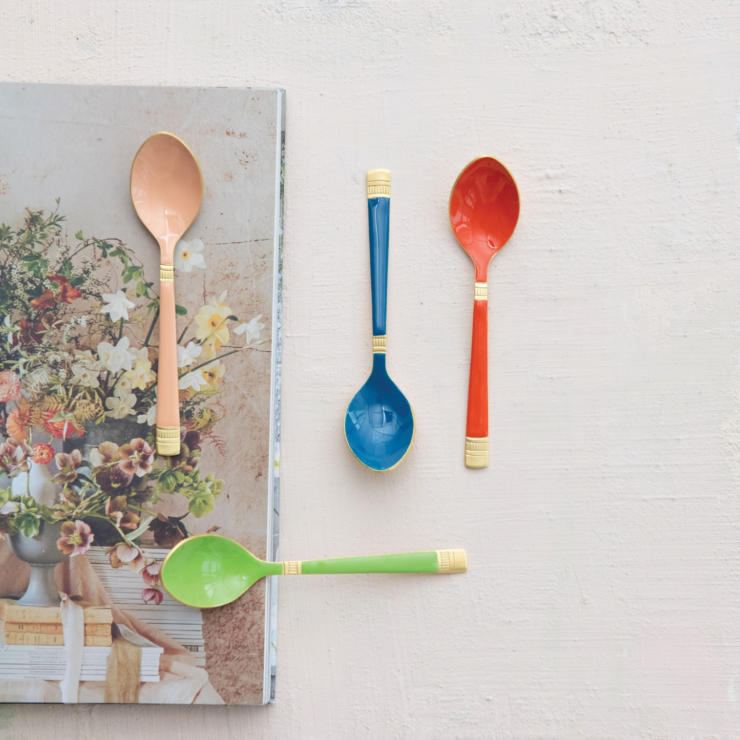Enamel & Gold Spoon