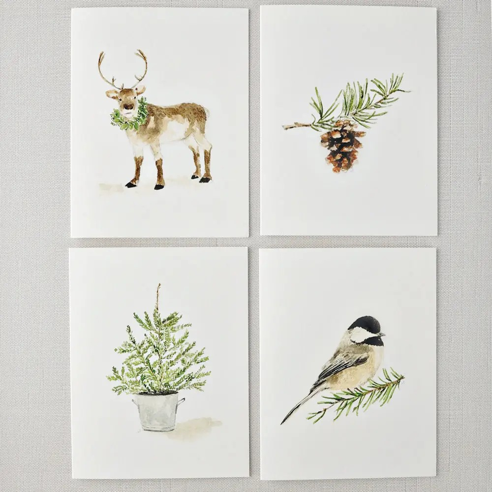 Evergreen Notecard Set