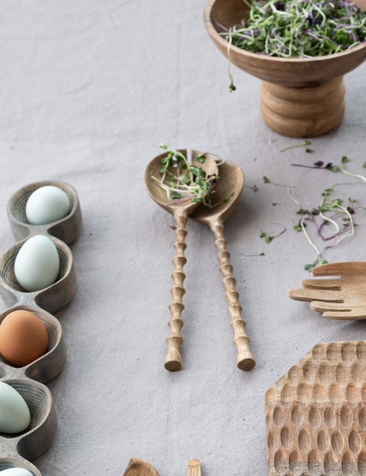 Wood Salad Servers