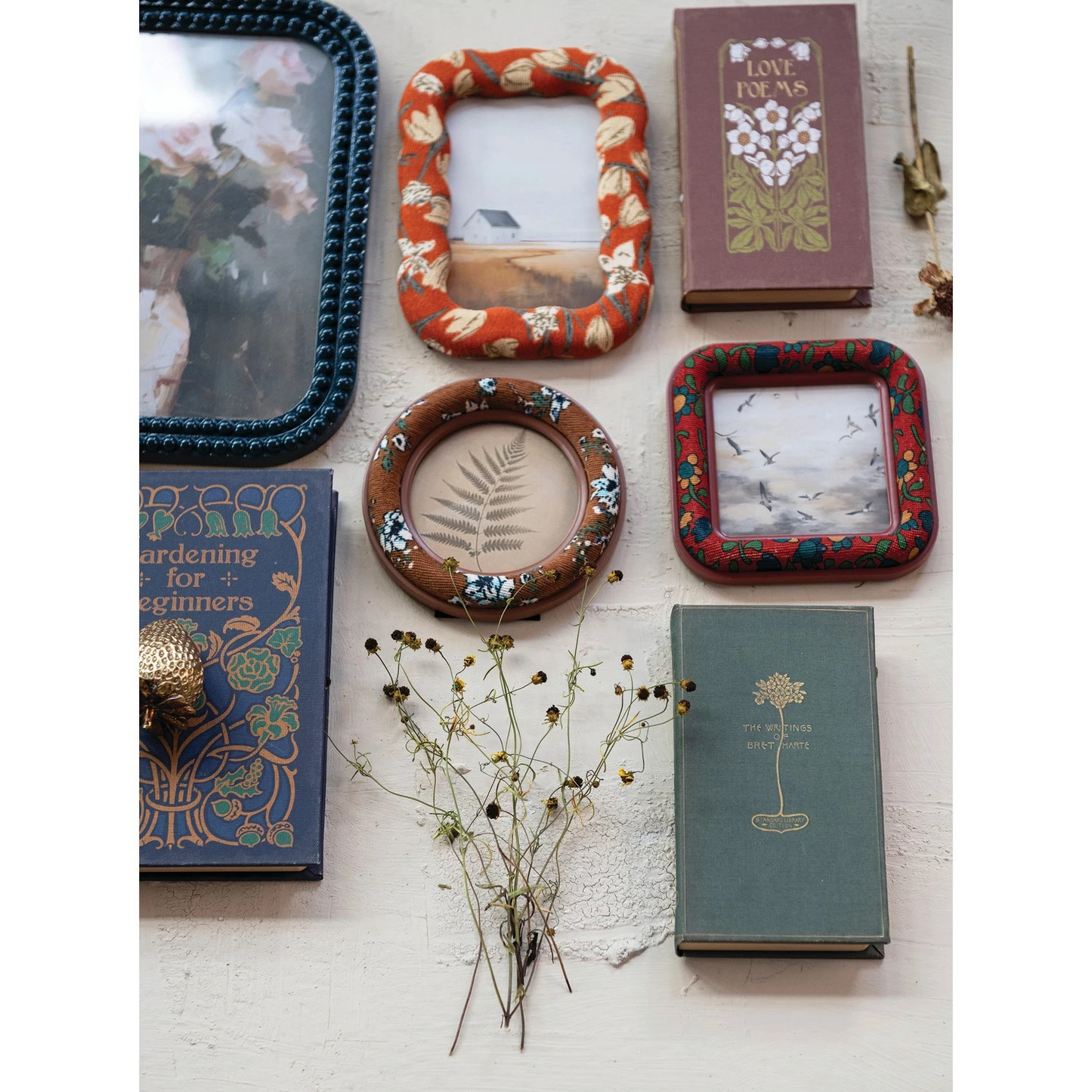 Floral Fabric Picture Frame