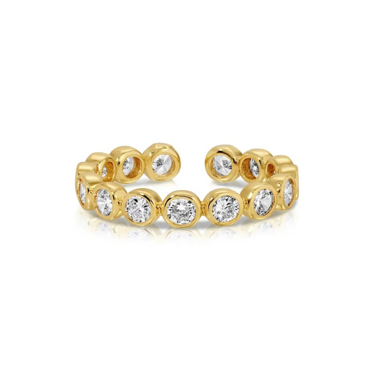 Round CZ Adjustable Ring