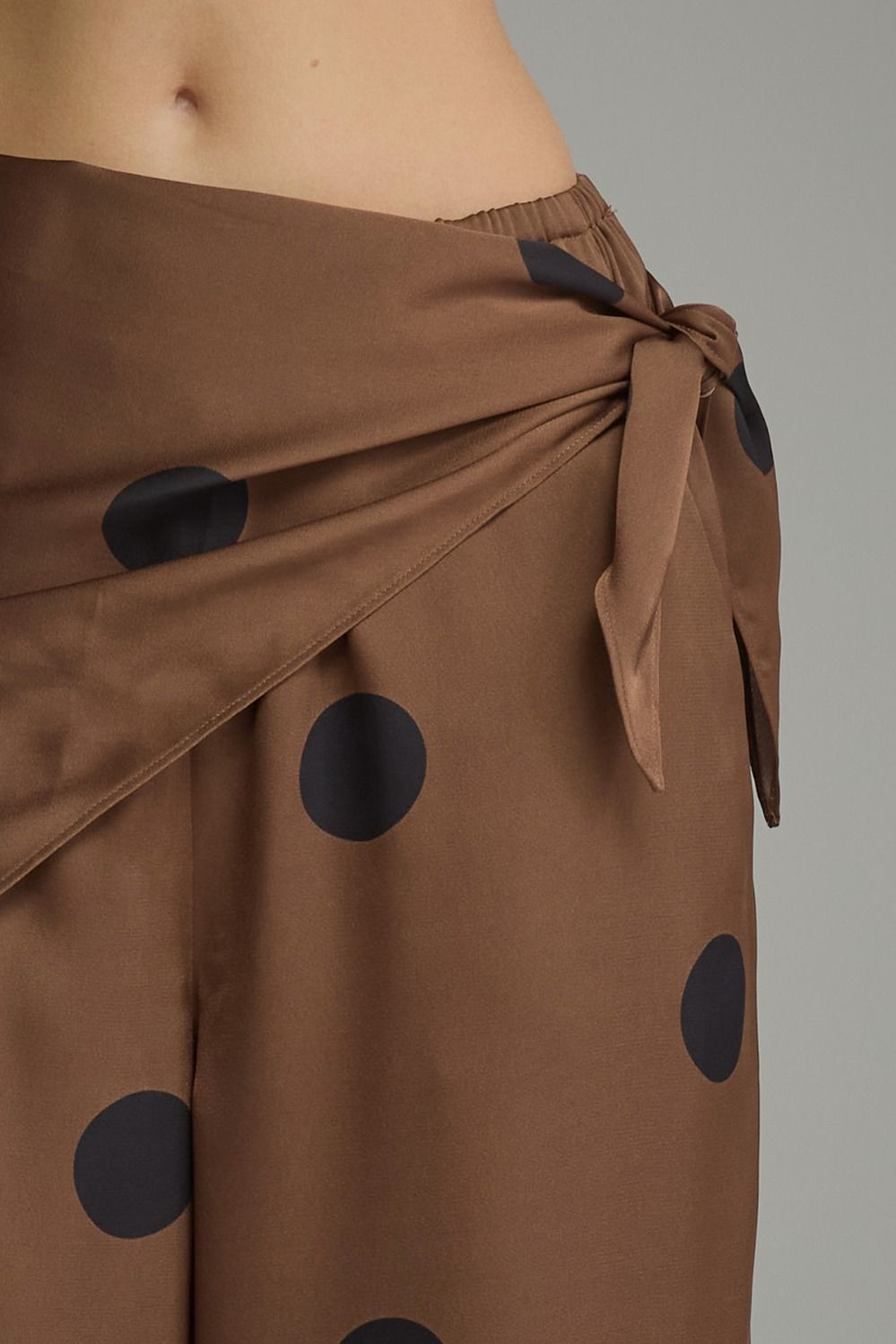 Polka Dot Satin Pants