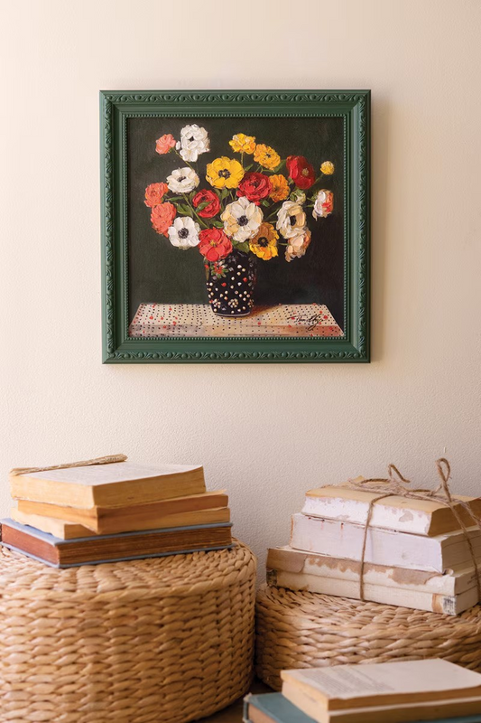 Green Framed Floral Bouquet