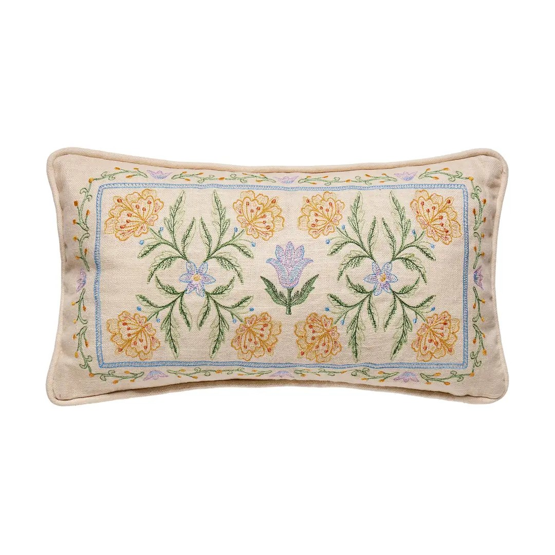 Floral Lumbar Pillow