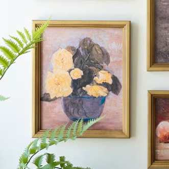 Framed Floral Vase