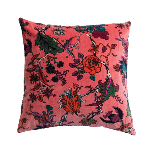 Velvet Floral Pillow