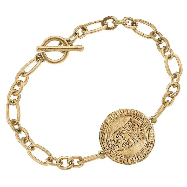 French Coin Bracelet