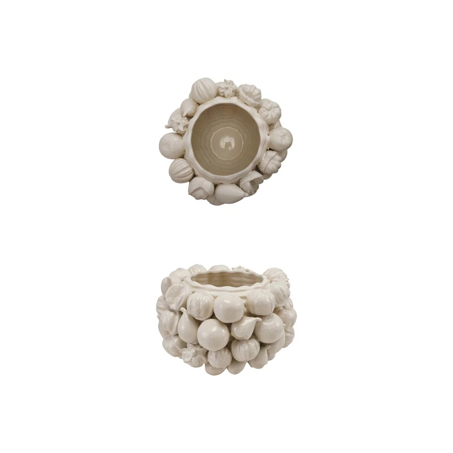 3D Stoneware Fruit Planter