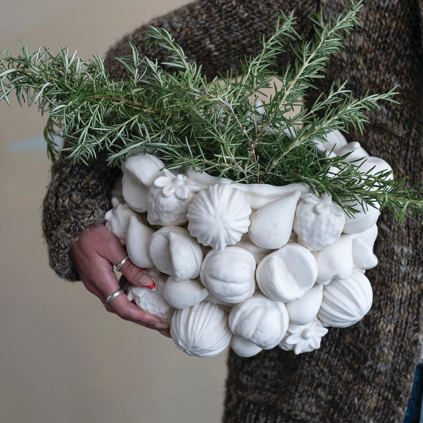 3D Stoneware Fruit Planter