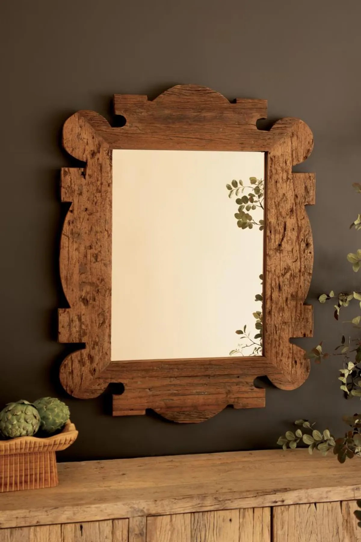 Architectural Wood Mirror