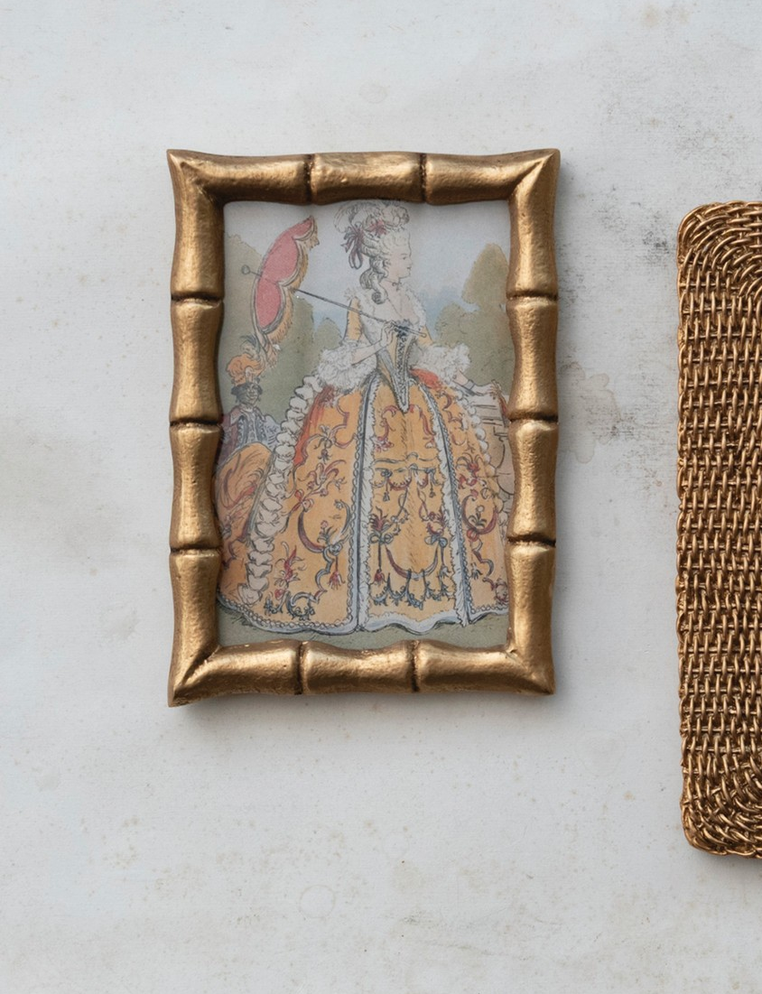 Gold Bamboo Style Photo Frame