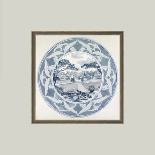 Garden View Design Framed Print