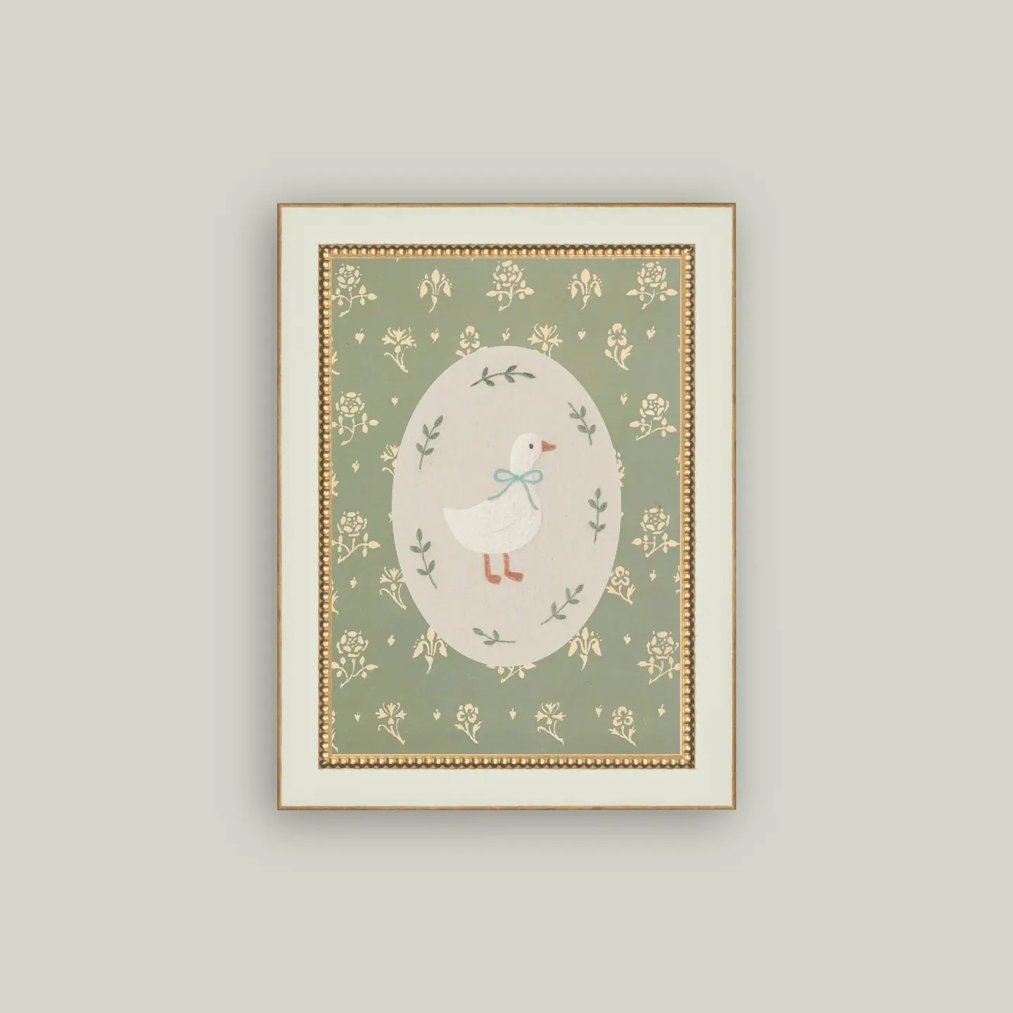 Framed Little Goose Art