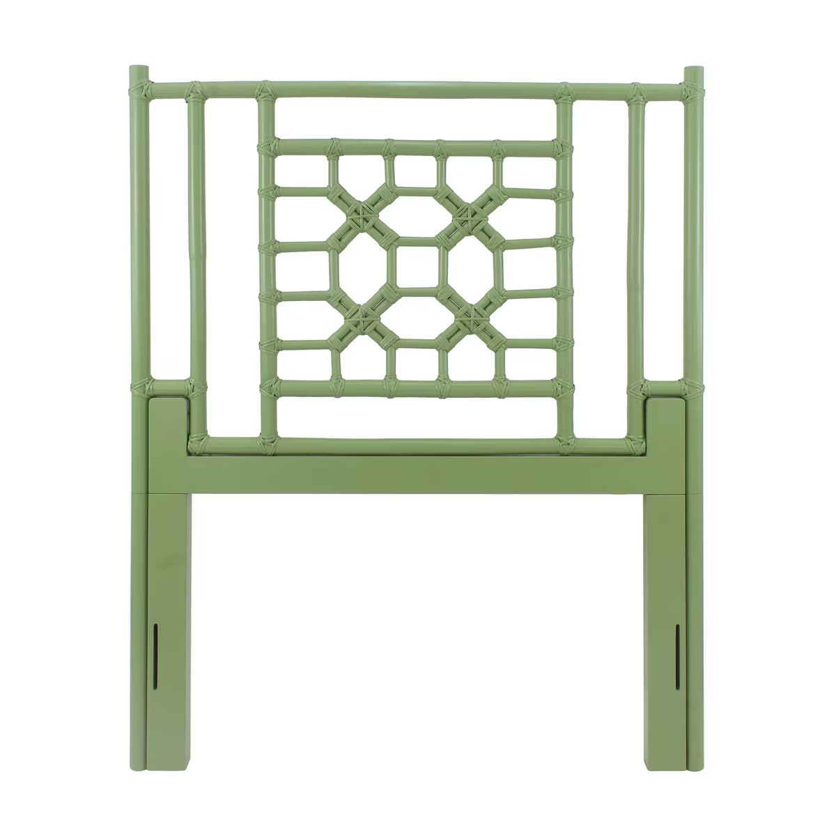 Green Twin Size Lattice Headboard