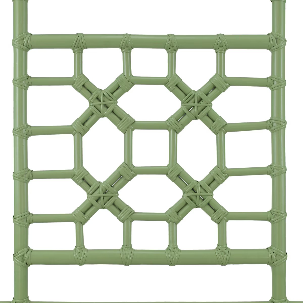 Green Twin Size Lattice Headboard