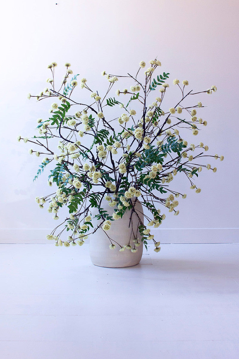 Whimsical Green Floral Stem