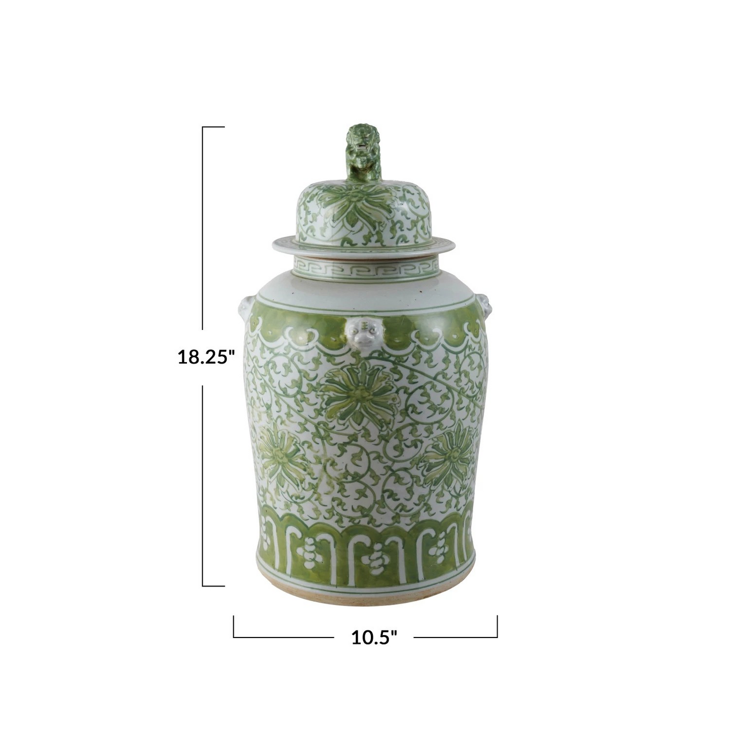 XL Green Ginger Jar