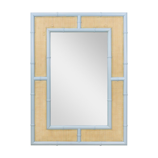 Palm Rectangular Cane Mirror