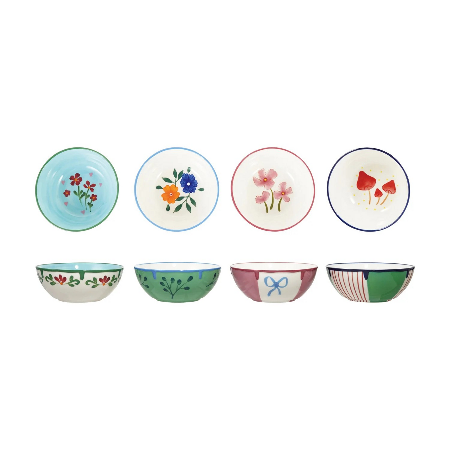 Hand-Painted Cottage Bowl