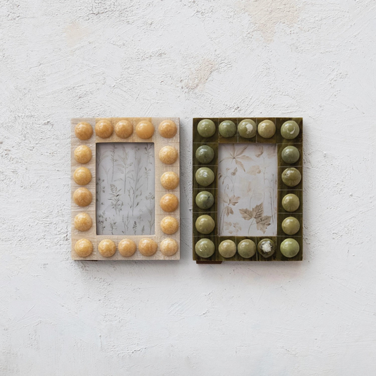 Handmade Marbled Bobbin Picture Frame