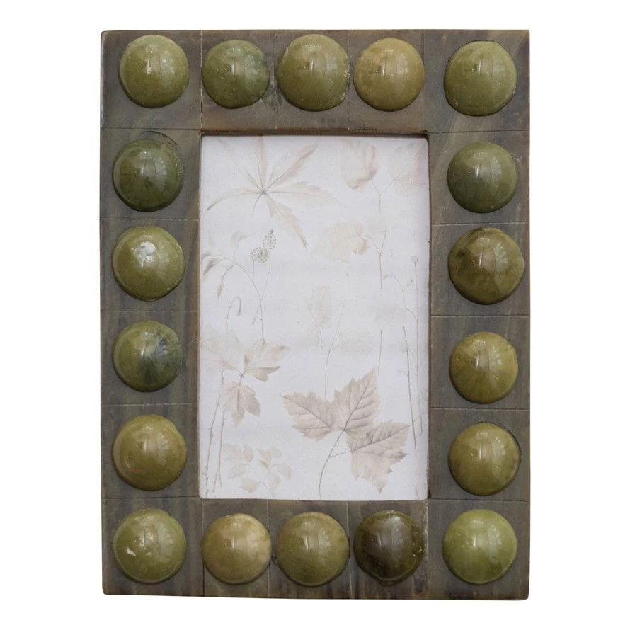 Handmade Marbled Bobbin Picture Frame