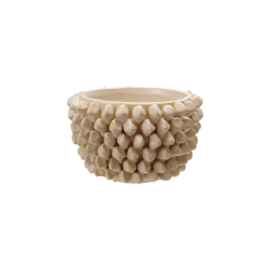 Stoneware Hobnail Planter