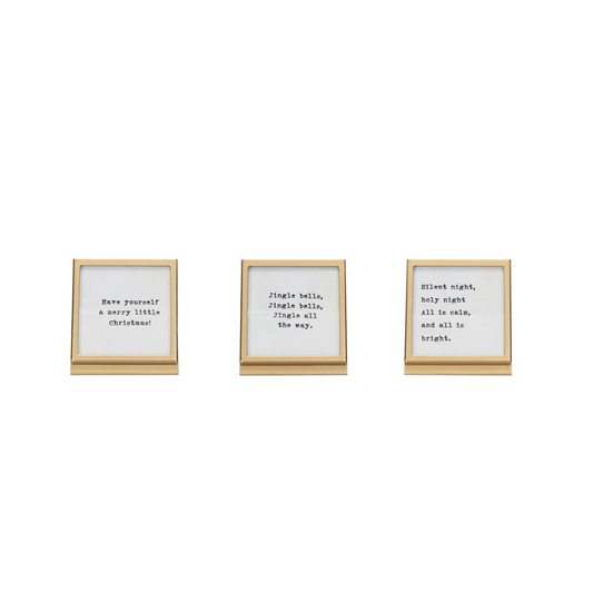 3" Square Holiday Easel Frame