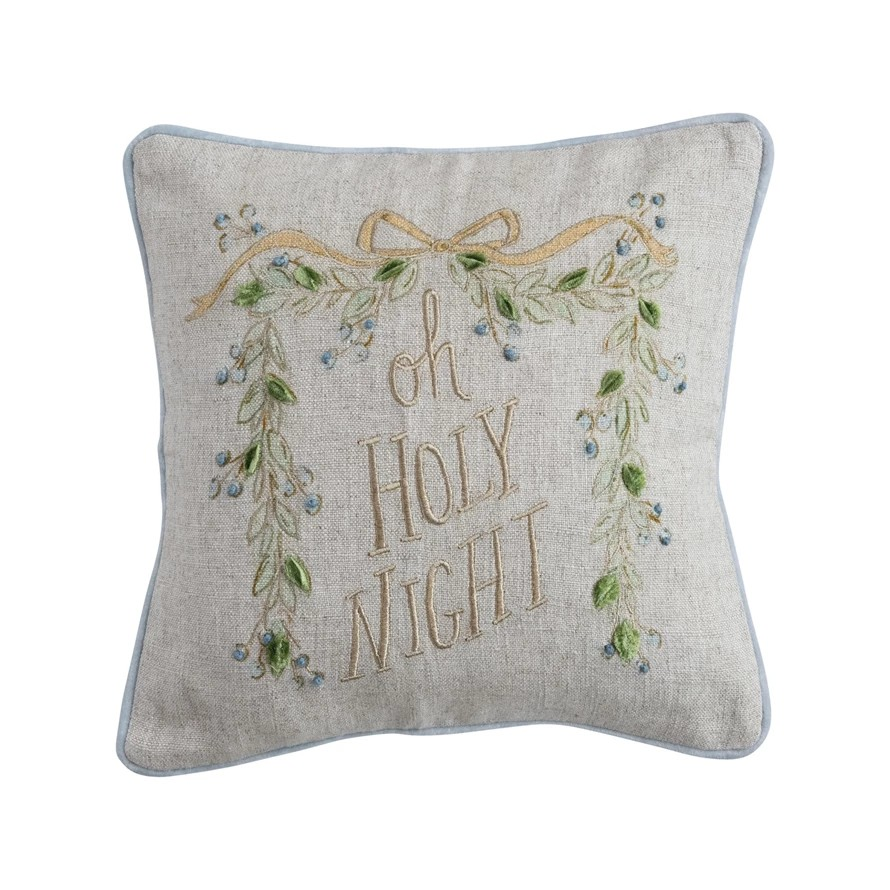 Holly Night Pillow