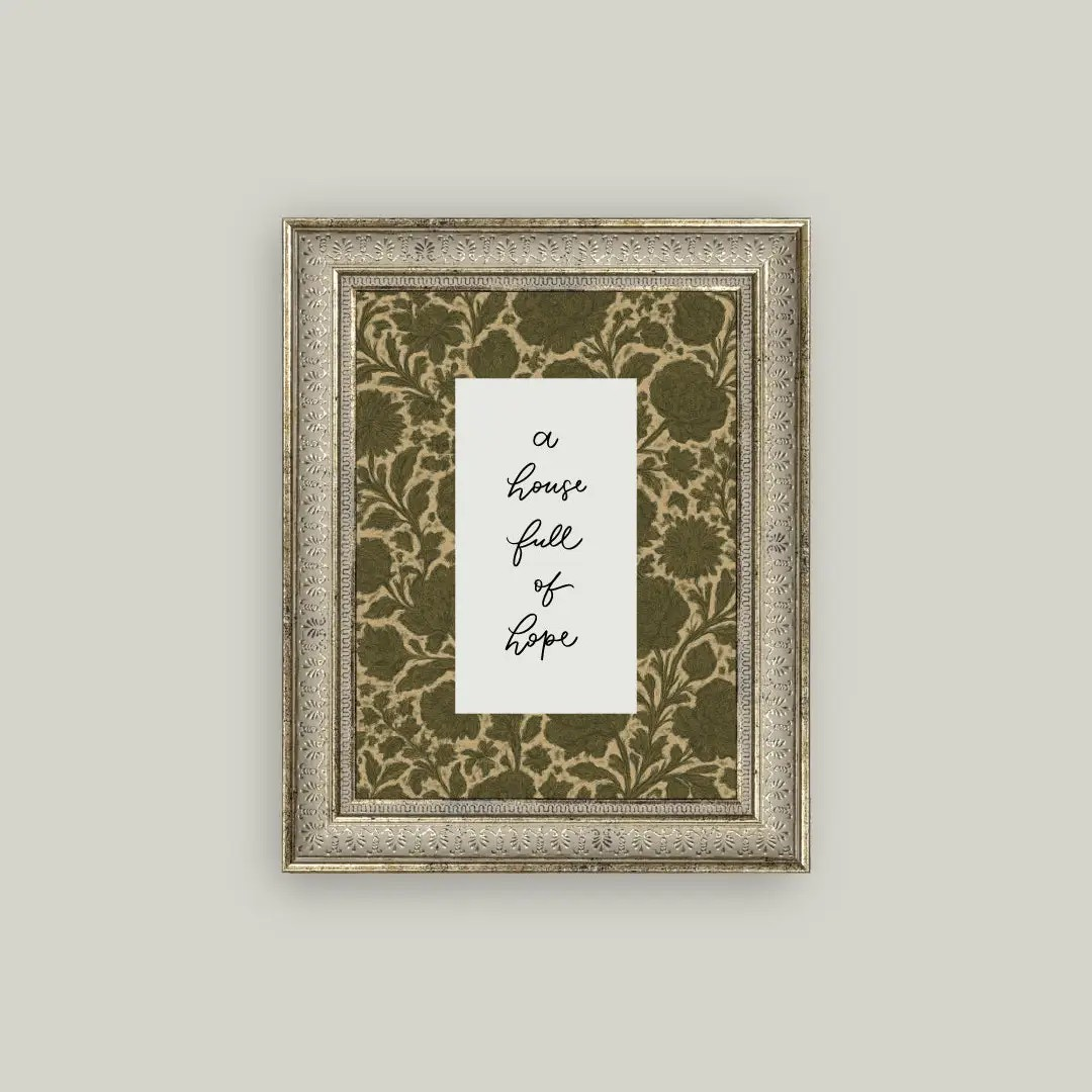 "A House Full of Hope" Framed Art
