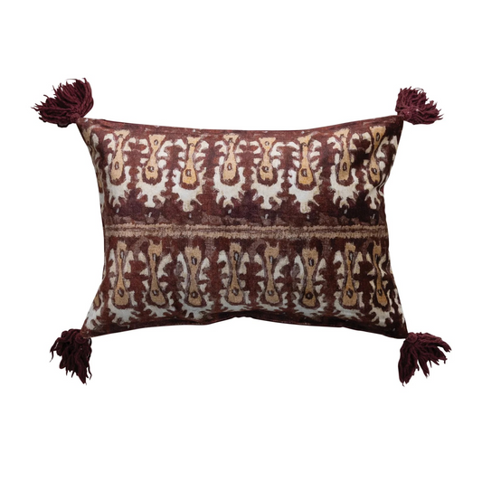Velvet Ikat Pillow