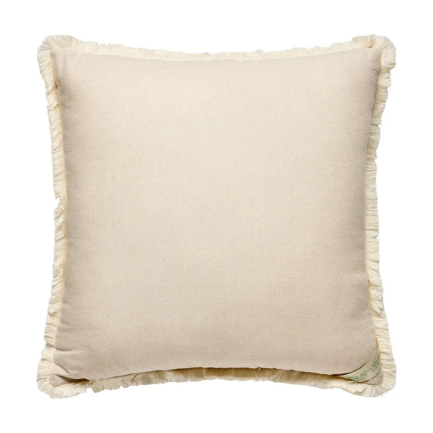 Embroidered Bouquet Pillow