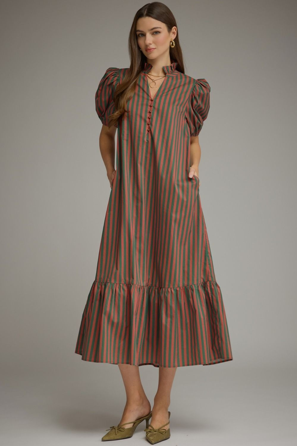 Hunter Striped Midi