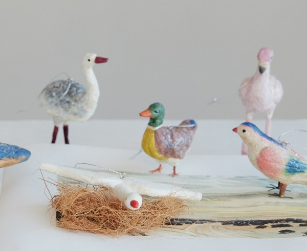 Duck Handmade Paper Mache Ornament