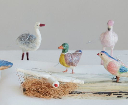 Duck Handmade Paper Mache Ornament