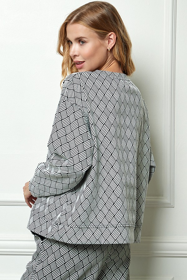 Textured Long Sleeve Top