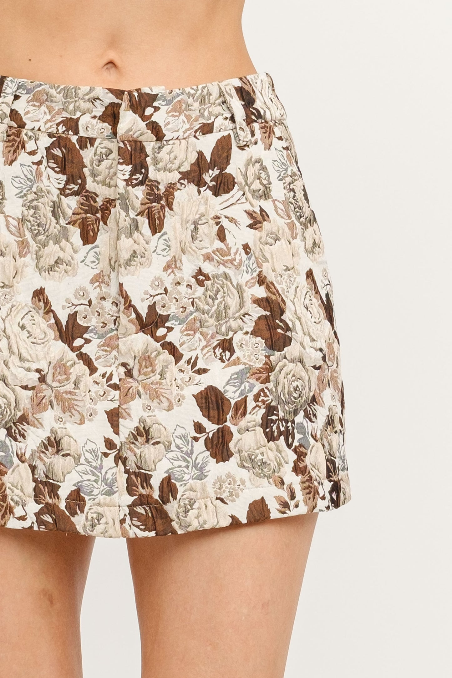 Floral Jacquard Skort