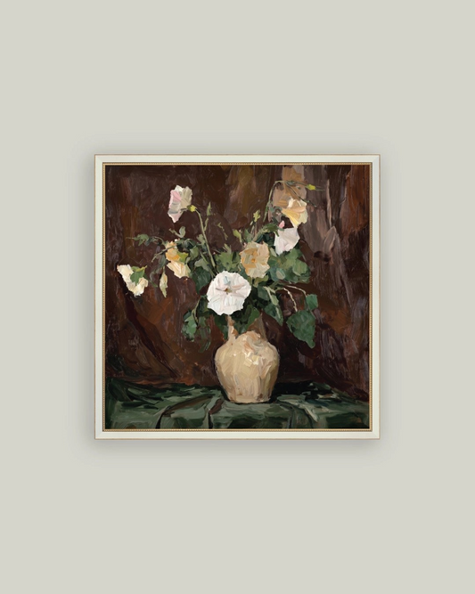 Mallow Flowers Framed Art