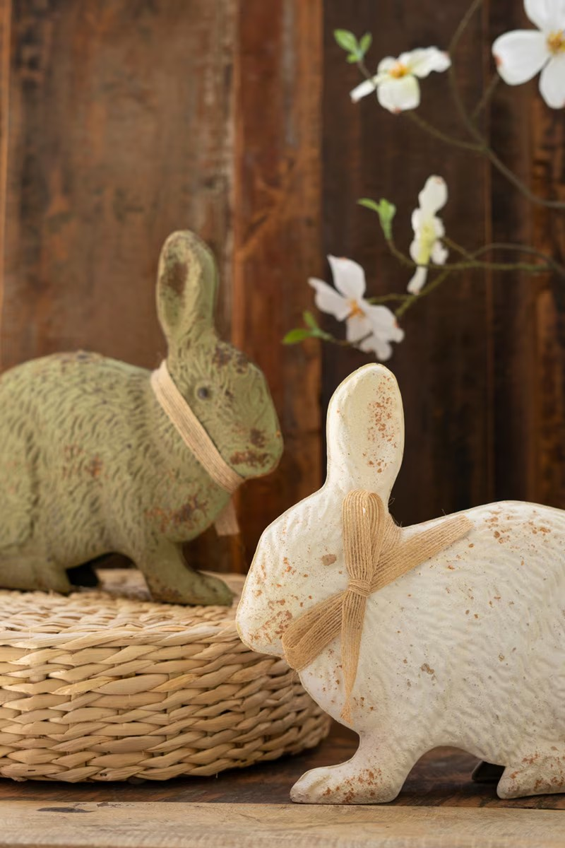 Antique Finish Metal Rabbit