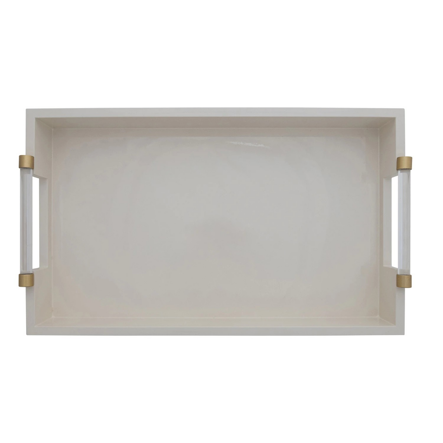 Cream Lacquered Tray