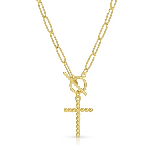 Cross Toggle Necklace