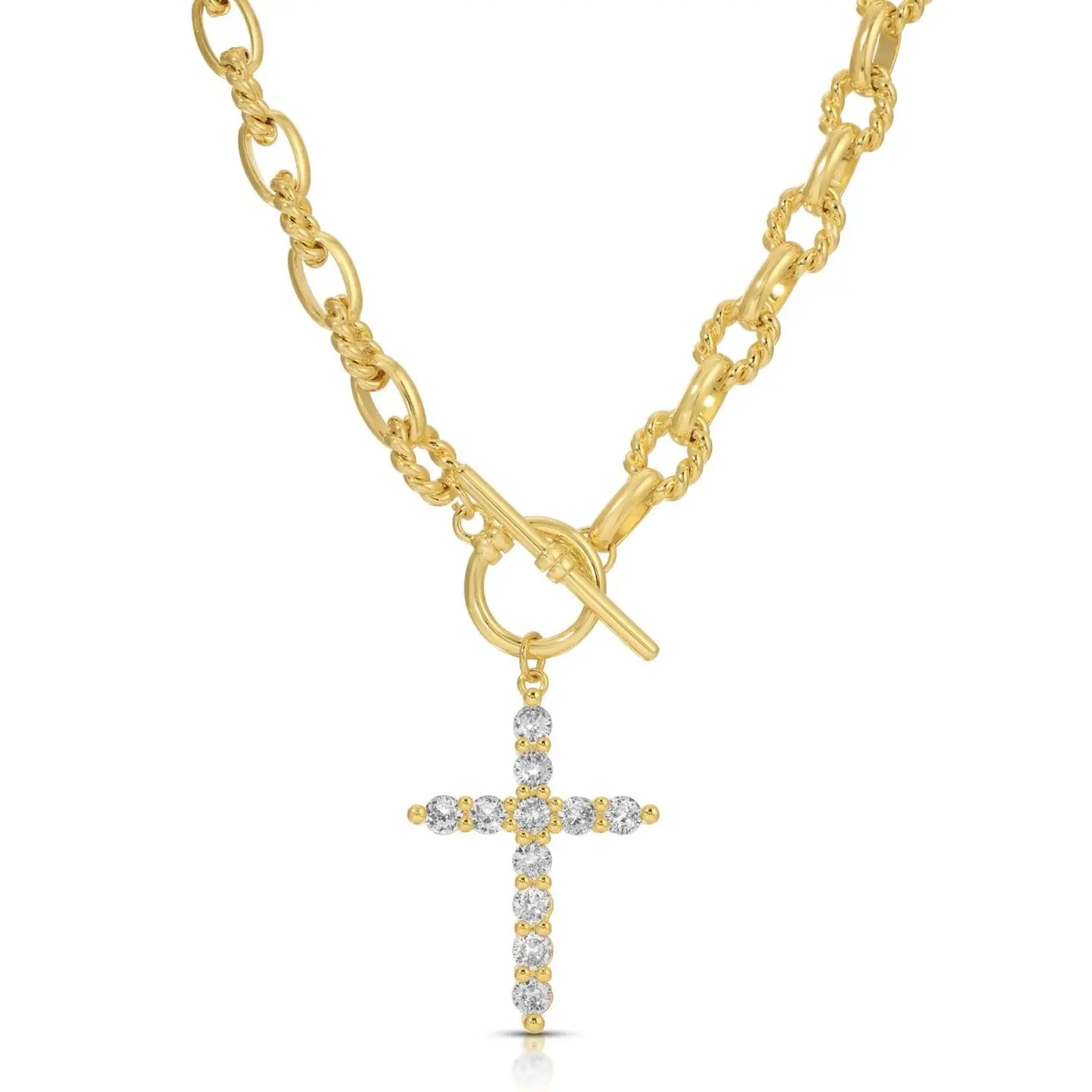Cross Toggle Necklace