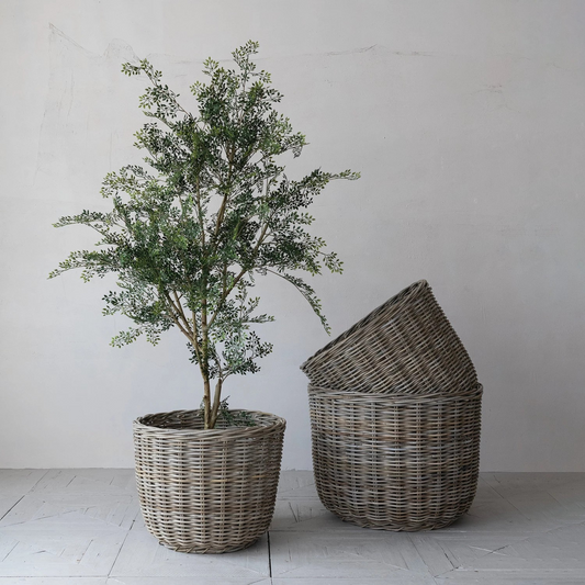 XL Hand-Woven Rattan Basket