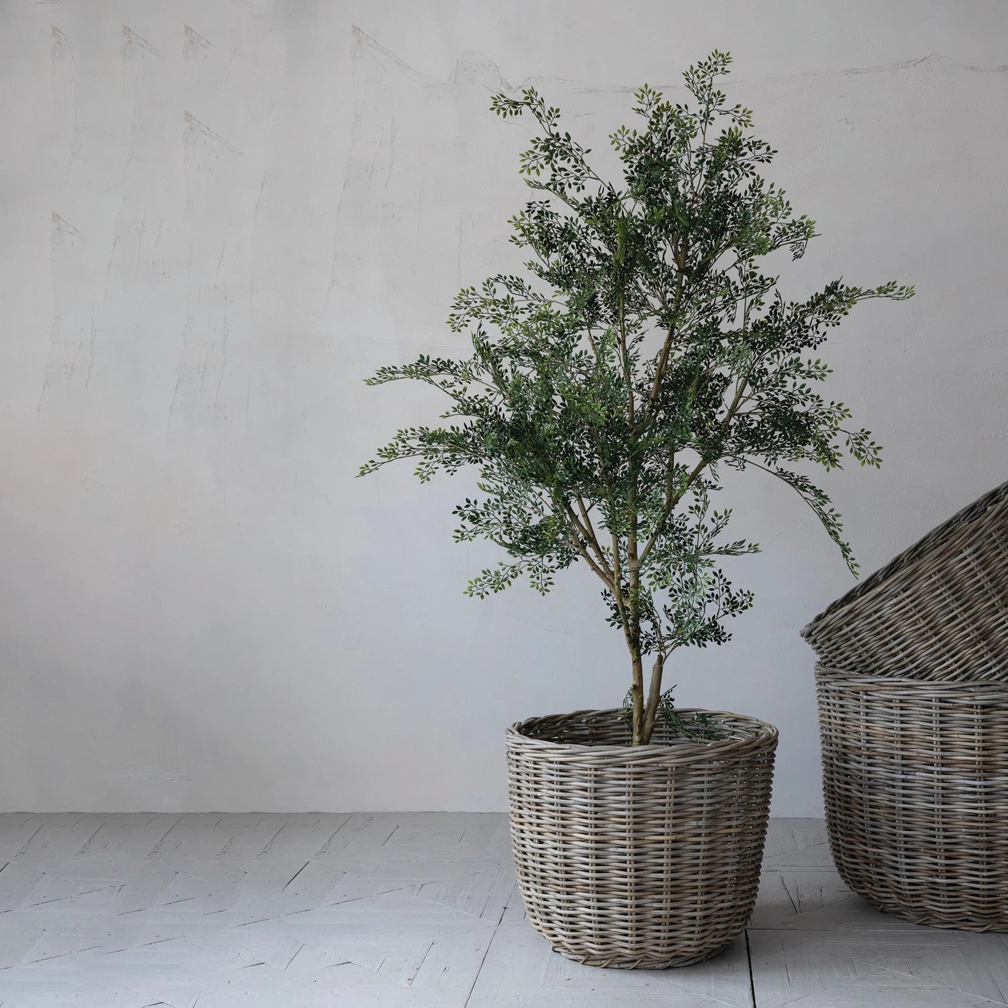XL Hand-Woven Rattan Basket