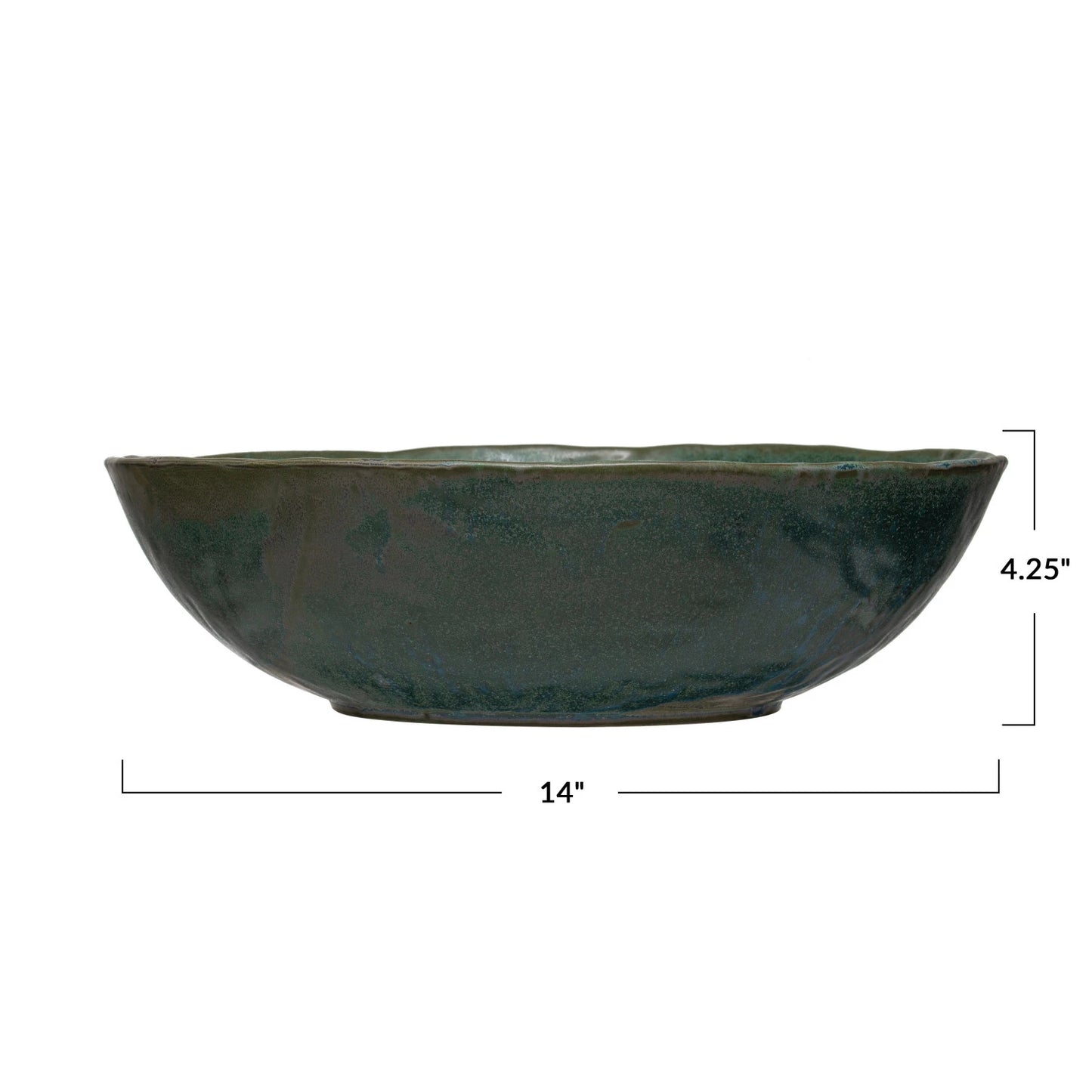 XL Green Serving Bowl